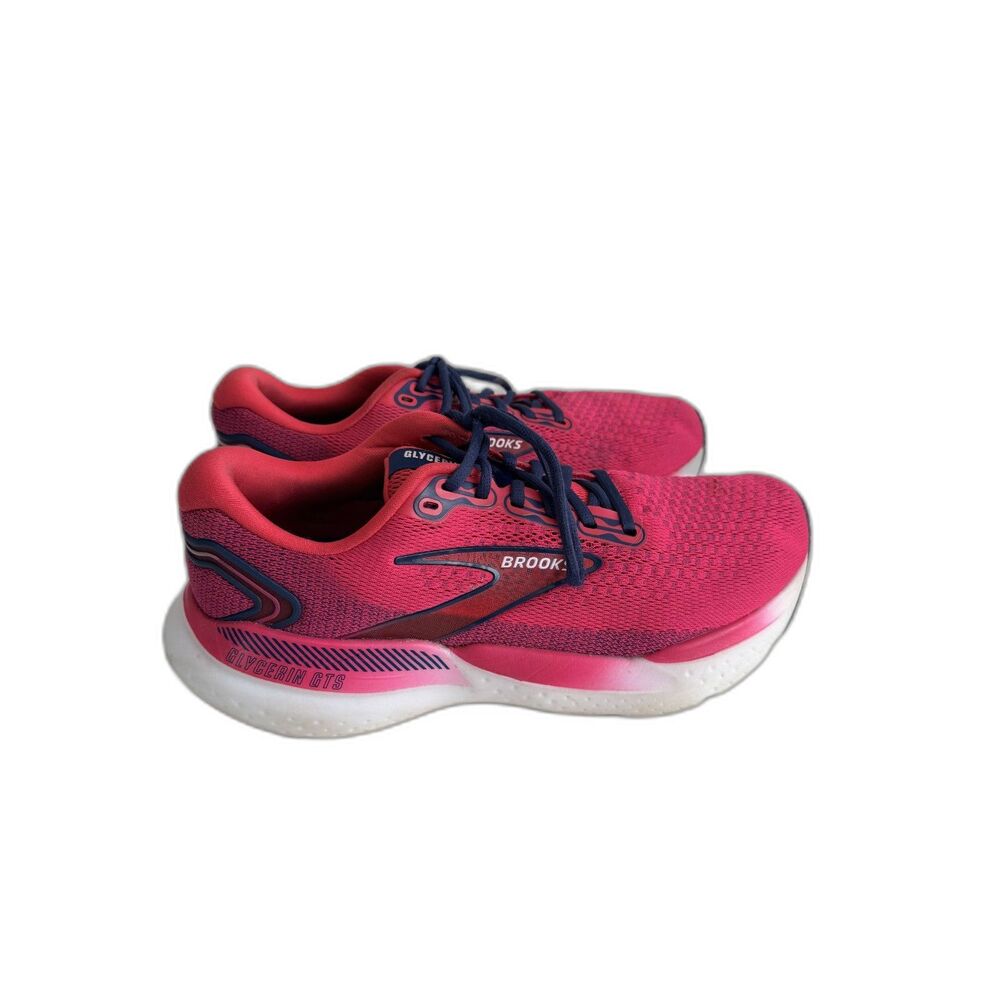 Brooks Glycerin GTS 21 Womens 10 Raspberry Estate Blue Running Shoes